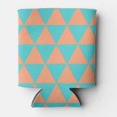 Triangle Muster Orange und Light Blue Dosenkühler (Vorderseite)