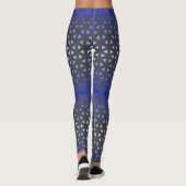 Triangle.Pattern.shade.blue.01 DGrey BG Leggings (Rückseite)