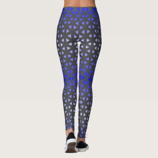 Triangle.Pattern.shade.blue.01 DGrey BG Leggings (Rückseite)