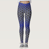 Triangle.Pattern.shade.blue.01 DGrey BG Leggings (Vorderseite)