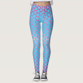 Triangle.Pattern.shade.pink.02 LBlue BG Leggings (Vorderseite)