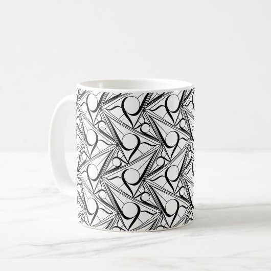 Triangle pattern with circle kaffeetasse (Vorderseite Links)