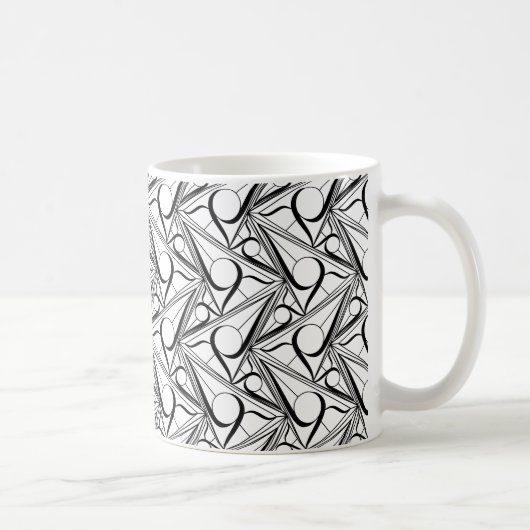 Triangle pattern with circle kaffeetasse (Rechts)