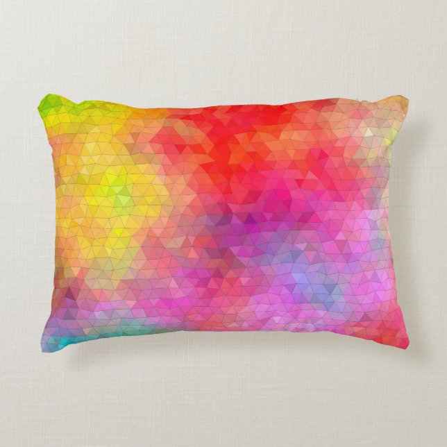 Triangle pattern with color mixing background. abs dekokissen (Vorderseite)