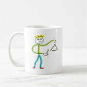 Triangle Playing Stickman Kaffeetasse (Links)