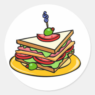 Triangle Sandwich Stickers
