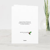 Triangle Santa Merry Brite Card Karte (Rückseite)