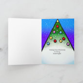 Triangle Santa Merry Brite Card Karte (Innenseite)