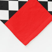 Triangle Schwarz-weiße Geometrie Fleecedecke (Ecke)