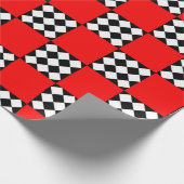 Triangle Schwarz-weiße Geometrie Geschenkpapier (Ecke)