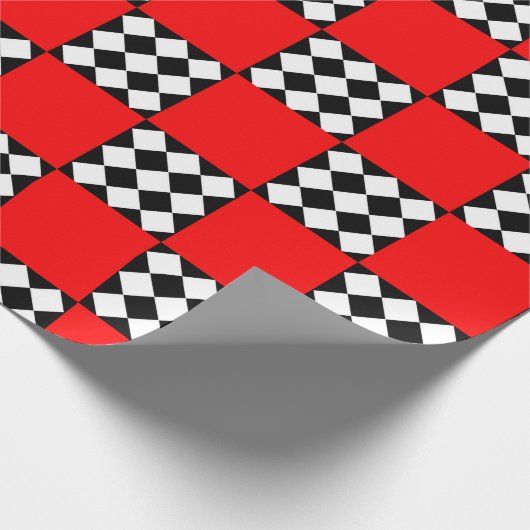 Triangle Schwarz-weiße Geometrie Geschenkpapier (Ecke)