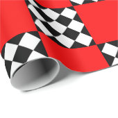 Triangle Schwarz-weiße Geometrie Geschenkpapier (Rolleneckpunkt)