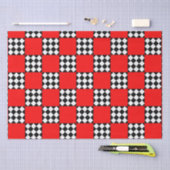 Triangle Schwarz-weiße Geometrie Seidenpapier (Handwerk)