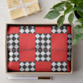 Triangle Schwarz-weiße Geometrie Seidenpapier (Geschenk)