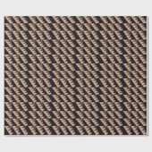 Triangle Semi Circle Geometric Geschenkpapier (Flach)