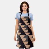 Triangle Semi Circle Geometric Muster Schürze (Getragen)