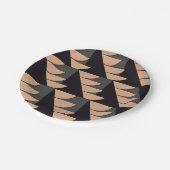 Triangle Semi Circle Geometric Party Pappteller (Schrägansicht)