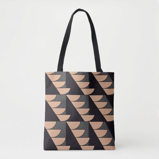 Triangle Semi Circle Geometric Tasche (Vorderseite)