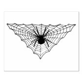 Triangle Shaped Web with big Spider for Halloween Gummistempel (Prägung)