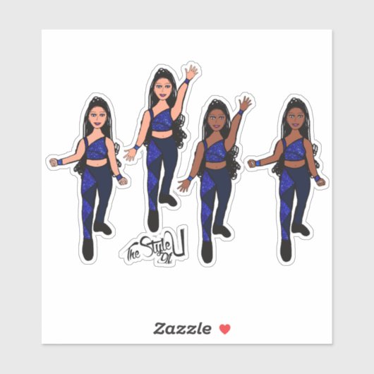 Triangle Spark Blue Marine Aufkleber (Blatt)