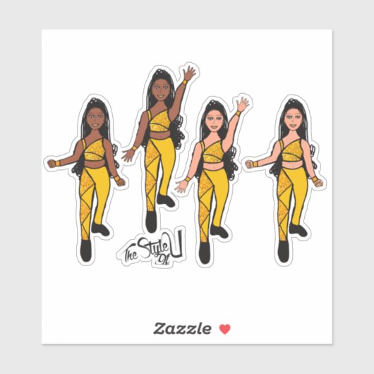 Triangle Spark Double Gold Aufkleber (Blatt)