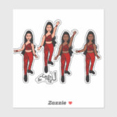 Triangle Spark Double Ruby Aufkleber (Blatt)