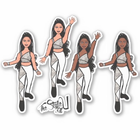 Triangle Spark Silver White Aufkleber (Vorderseite)