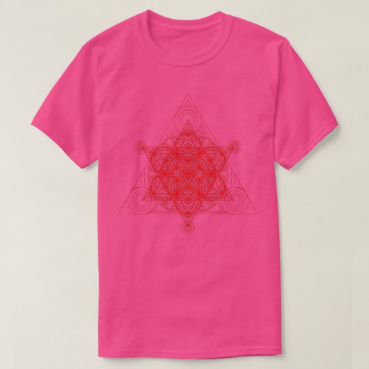 Triangle Superpyramide Rot T-Shirt (Design vorne)