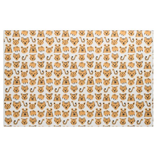 Triangle Tangerine Tiger  Stoff (Fat Quarter (45,7 x 55,9 cm))