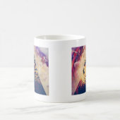 Triangle Tiger Grunge Kaffeetasse (Mittel)