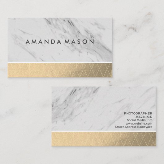 Triangle-Triole | Schimmer Visitenkarte (Vorne/Hinten)