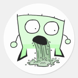 Triangle Typ Young Barfing Runder Aufkleber