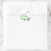 Triangle Typ Young Sleeping Runder Aufkleber (Tasche)