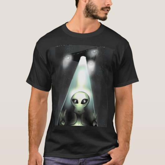 Triangle Ufo Alien Entführung T-Shirt (Vorderseite)