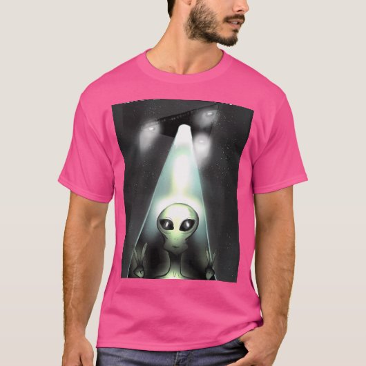 Triangle Ufo Alien Entführung T-Shirt (Vorderseite)