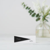 Triangle-Visitenkarte Mini Visitenkarte (Stehend Vorderseite)