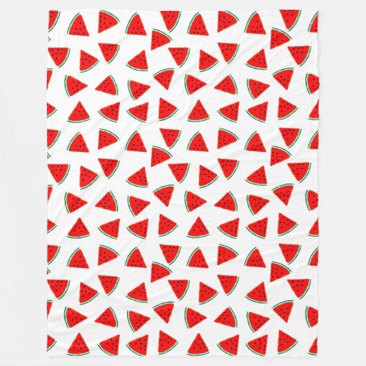 Triangle Watermelons Fleecedecke (Vorderseite)