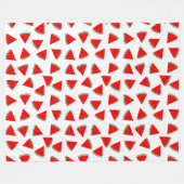 Triangle Watermelons Fleecedecke (Vorderseite (Horizontal))