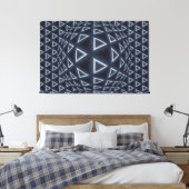 Triangle World Leinwanddruck (Insitu (Schlafzimmer))