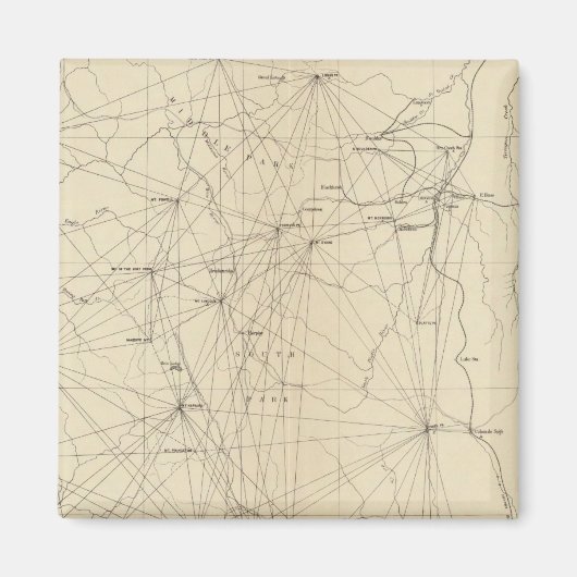 Triangulation Map Colorado Magnet (Vorne)