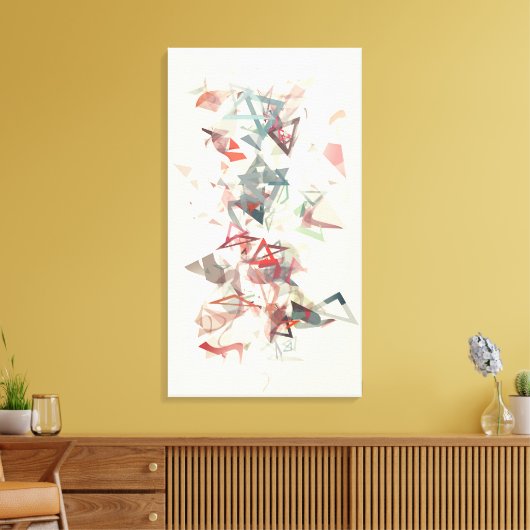 triangulieren leinwanddruck (Insitu (Wohnzimmer))