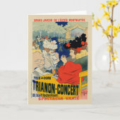 Trianon-Konzert | Georges Meunier Karte (Gelbe Blume)