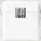 Trias Menkaures mit der Göttin Hathor Quadratischer Aufkleber (Tasche)