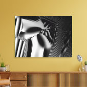 Triassic Frost Stretched Canvas Print Leinwanddruck (Insitu (Wohnzimmer))