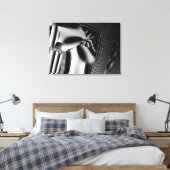 Triassic Frost Stretched Canvas Print Leinwanddruck (Insitu (Schlafzimmer))