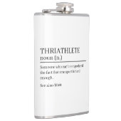 Triathlet Definition Geschenk, Namensdefinition Flachmann (Rechts)