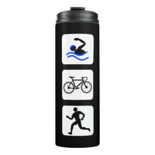 Triathlet-Ereignisse Logo Thermosbecher