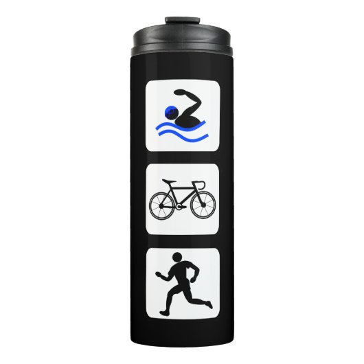 Triathlet-Ereignisse Logo Thermosbecher (Vorderseite)