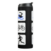 Triathlet-Ereignisse Logo Thermosbecher (Nach links gedreht)