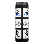 Triathlet-Ereignisse Logo Thermosbecher (Rückseite)